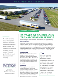 Preview of 25 Years of Continuous Transportation Service